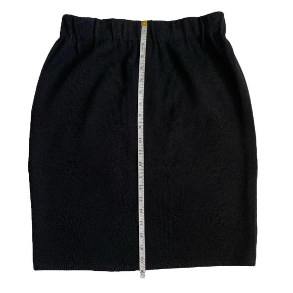ST. JOHN BASICS / SANTANA KNIT / BLACK PENCIL SKIRT / SZ 8 - Picture 2 of 4